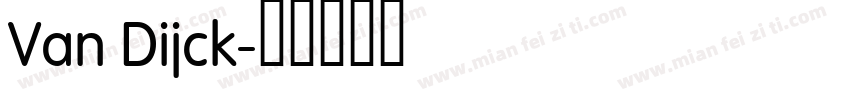 Van Dijck字体转换